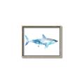 Picture of Blue Splash Shark I  _GroupedProduct_Rectangle_Landscape_Mini_ _GroupedProduct_Rectangle_Landscape_Canvas_Framed_
