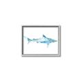 Picture of Blue Splash Shark II _GroupedProduct_Rectangle_Landscape_Mini_ _GroupedProduct_Rectangle_Landscape_Canvas_Framed_