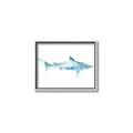 Picture of Blue Splash Shark II _GroupedProduct_Rectangle_Landscape_Mini_ _GroupedProduct_Rectangle_Landscape_Canvas_Framed_