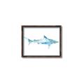 Picture of Blue Splash Shark II _GroupedProduct_Rectangle_Landscape_Mini_ _GroupedProduct_Rectangle_Landscape_Canvas_Framed_