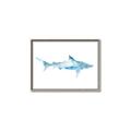 Picture of Blue Splash Shark II _GroupedProduct_Rectangle_Landscape_Mini_ _GroupedProduct_Rectangle_Landscape_Canvas_Framed_