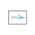 Picture of Blue Splash Shark II _GroupedProduct_Rectangle_Landscape_Mini_ _GroupedProduct_Rectangle_Landscape_Canvas_Framed_