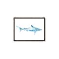 Picture of Blue Splash Shark II _GroupedProduct_Rectangle_Landscape_Mini_ _GroupedProduct_Rectangle_Landscape_Canvas_Framed_