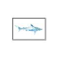Picture of Blue Splash Shark II _GroupedProduct_Rectangle_Landscape_Mini_ _GroupedProduct_Rectangle_Landscape_Canvas_Framed_