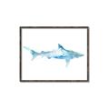 Picture of Blue Splash Shark II _GroupedProduct_Rectangle_Landscape_Mini_ _GroupedProduct_Rectangle_Landscape_Canvas_Framed_