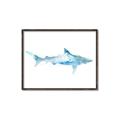 Picture of Blue Splash Shark II _GroupedProduct_Rectangle_Landscape_Mini_ _GroupedProduct_Rectangle_Landscape_Canvas_Framed_
