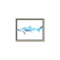 Picture of Blue Splash Shark III _GroupedProduct_Rectangle_Landscape_Mini_ _GroupedProduct_Rectangle_Landscape_Canvas_Framed_