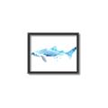 Picture of Blue Splash Shark III _GroupedProduct_Rectangle_Landscape_Mini_ _GroupedProduct_Rectangle_Landscape_Canvas_Framed_