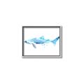 Picture of Blue Splash Shark III _GroupedProduct_Rectangle_Landscape_Mini_ _GroupedProduct_Rectangle_Landscape_Canvas_Framed_