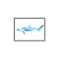 Picture of Blue Splash Shark III _GroupedProduct_Rectangle_Landscape_Mini_ _GroupedProduct_Rectangle_Landscape_Canvas_Framed_