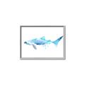 Picture of Blue Splash Shark III _GroupedProduct_Rectangle_Landscape_Mini_ _GroupedProduct_Rectangle_Landscape_Canvas_Framed_