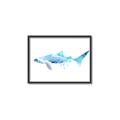 Picture of Blue Splash Shark III _GroupedProduct_Rectangle_Landscape_Mini_ _GroupedProduct_Rectangle_Landscape_Canvas_Framed_