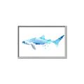 Picture of Blue Splash Shark III _GroupedProduct_Rectangle_Landscape_Mini_ _GroupedProduct_Rectangle_Landscape_Canvas_Framed_
