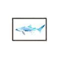 Picture of Blue Splash Shark III _GroupedProduct_Rectangle_Landscape_Mini_ _GroupedProduct_Rectangle_Landscape_Canvas_Framed_