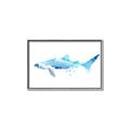 Picture of Blue Splash Shark III _GroupedProduct_Rectangle_Landscape_Mini_ _GroupedProduct_Rectangle_Landscape_Canvas_Framed_