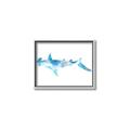 Picture of Blue Splash Shark IV _GroupedProduct_Rectangle_Landscape_Mini_ _GroupedProduct_Rectangle_Landscape_Canvas_Framed_