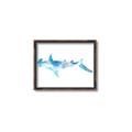 Picture of Blue Splash Shark IV _GroupedProduct_Rectangle_Landscape_Mini_ _GroupedProduct_Rectangle_Landscape_Canvas_Framed_
