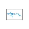 Picture of Blue Splash Shark IV _GroupedProduct_Rectangle_Landscape_Mini_ _GroupedProduct_Rectangle_Landscape_Canvas_Framed_