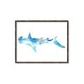 Picture of Blue Splash Shark IV _GroupedProduct_Rectangle_Landscape_Mini_ _GroupedProduct_Rectangle_Landscape_Canvas_Framed_