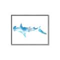 Picture of Blue Splash Shark IV _GroupedProduct_Rectangle_Landscape_Mini_ _GroupedProduct_Rectangle_Landscape_Canvas_Framed_