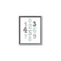 Picture of Mint Numbers _GroupedProduct_Rectangle_Portrait_Mini_ _GroupedProduct_Rectangle_Portrait_Canvas_Framed_