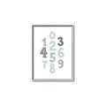 Picture of Mint Numbers _GroupedProduct_Rectangle_Portrait_Mini_ _GroupedProduct_Rectangle_Portrait_Canvas_Framed_