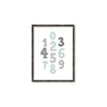 Picture of Mint Numbers _GroupedProduct_Rectangle_Portrait_Mini_ _GroupedProduct_Rectangle_Portrait_Canvas_Framed_