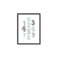 Picture of Mint Numbers _GroupedProduct_Rectangle_Portrait_Mini_ _GroupedProduct_Rectangle_Portrait_Canvas_Framed_