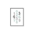Picture of Mint Numbers _GroupedProduct_Rectangle_Portrait_Mini_ _GroupedProduct_Rectangle_Portrait_Canvas_Framed_