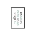 Picture of Mint Numbers _GroupedProduct_Rectangle_Portrait_Mini_ _GroupedProduct_Rectangle_Portrait_Canvas_Framed_