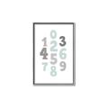 Picture of Mint Numbers _GroupedProduct_Rectangle_Portrait_Mini_ _GroupedProduct_Rectangle_Portrait_Canvas_Framed_
