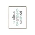 Picture of Mint Numbers _GroupedProduct_Rectangle_Portrait_Mini_ _GroupedProduct_Rectangle_Portrait_Canvas_Framed_