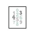 Picture of Mint Numbers _GroupedProduct_Rectangle_Portrait_Mini_ _GroupedProduct_Rectangle_Portrait_Canvas_Framed_