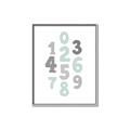 Picture of Mint Numbers _GroupedProduct_Rectangle_Portrait_Mini_ _GroupedProduct_Rectangle_Portrait_Canvas_Framed_