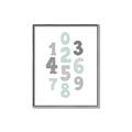 Picture of Mint Numbers _GroupedProduct_Rectangle_Portrait_Mini_ _GroupedProduct_Rectangle_Portrait_Canvas_Framed_