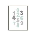 Picture of Mint Numbers _GroupedProduct_Rectangle_Portrait_Mini_ _GroupedProduct_Rectangle_Portrait_Canvas_Framed_