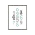 Picture of Mint Numbers _GroupedProduct_Rectangle_Portrait_Mini_ _GroupedProduct_Rectangle_Portrait_Canvas_Framed_
