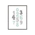 Picture of Mint Numbers _GroupedProduct_Rectangle_Portrait_Mini_ _GroupedProduct_Rectangle_Portrait_Canvas_Framed_
