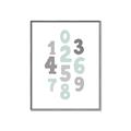 Picture of Mint Numbers _GroupedProduct_Rectangle_Portrait_Mini_ _GroupedProduct_Rectangle_Portrait_Canvas_Framed_