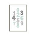 Picture of Mint Numbers _GroupedProduct_Rectangle_Portrait_Mini_ _GroupedProduct_Rectangle_Portrait_Canvas_Framed_