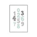 Picture of Mint Numbers _GroupedProduct_Rectangle_Portrait_Mini_ _GroupedProduct_Rectangle_Portrait_Canvas_Framed_