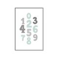 Picture of Mint Numbers _GroupedProduct_Rectangle_Portrait_Mini_ _GroupedProduct_Rectangle_Portrait_Canvas_Framed_