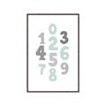 Picture of Mint Numbers _GroupedProduct_Rectangle_Portrait_Mini_ _GroupedProduct_Rectangle_Portrait_Canvas_Framed_