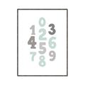 Picture of Mint Numbers _GroupedProduct_Rectangle_Portrait_Mini_ _GroupedProduct_Rectangle_Portrait_Canvas_Framed_