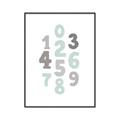 Picture of Mint Numbers _GroupedProduct_Rectangle_Portrait_Mini_ _GroupedProduct_Rectangle_Portrait_Canvas_Framed_