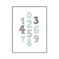 Picture of Mint Numbers _GroupedProduct_Rectangle_Portrait_Mini_ _GroupedProduct_Rectangle_Portrait_Canvas_Framed_