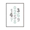Picture of Mint Numbers _GroupedProduct_Rectangle_Portrait_Mini_ _GroupedProduct_Rectangle_Portrait_Canvas_Framed_