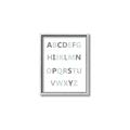 Picture of Mint Alphabet I _GroupedProduct_Rectangle_Portrait_Mini_ _GroupedProduct_Rectangle_Portrait_Canvas_Framed_