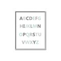 Picture of Mint Alphabet I _GroupedProduct_Rectangle_Portrait_Mini_ _GroupedProduct_Rectangle_Portrait_Canvas_Framed_