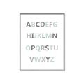 Picture of Mint Alphabet I _GroupedProduct_Rectangle_Portrait_Mini_ _GroupedProduct_Rectangle_Portrait_Canvas_Framed_